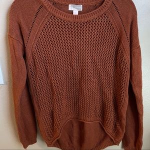 Gorgeous Orange Hi/lo Sweater Top